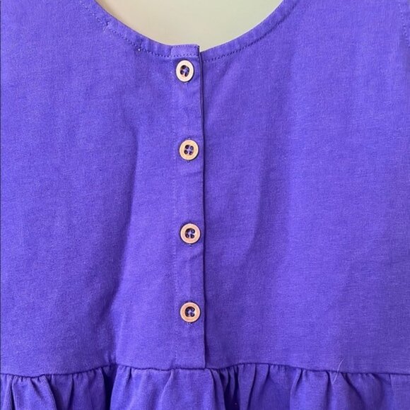 J. Crew Women's L CobaltBlue Sleeveless Scoop Neck Sundress Button Back Detail - Picture 5 of 6